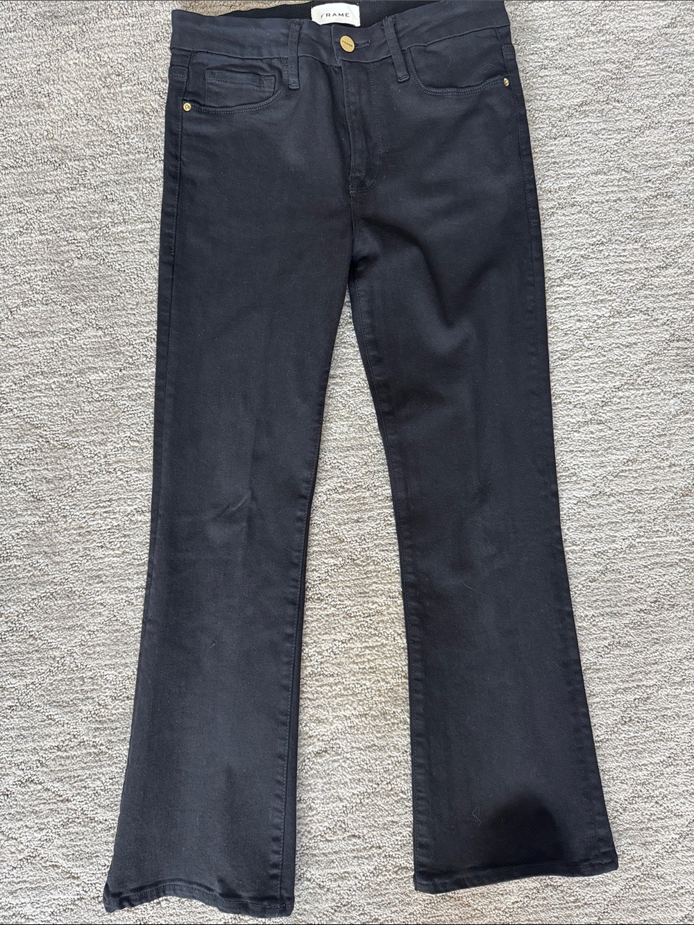 Frame Black Denim, Le Crop Mini Boot